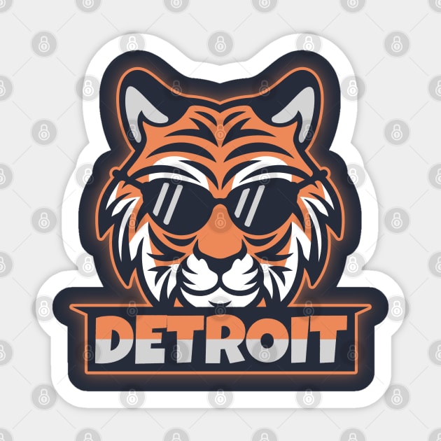 Detroit Tigers Sticker by BVHstudio
